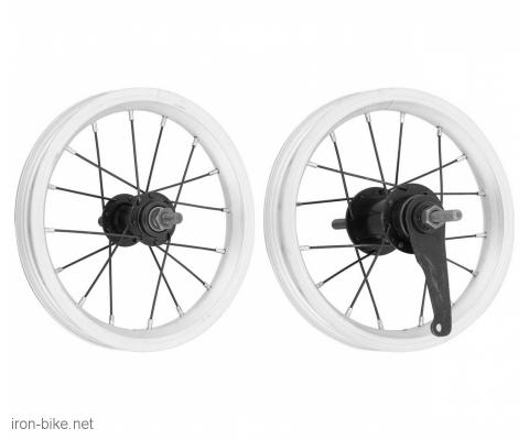 SET PREDNJI + ZADNJI KONTRA TOČAK 12” SIVA FELNA CRNA GLAVA - 2601008