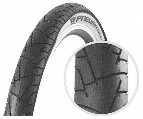 SP.26X1.95 (54-559) CRNA GUMA SA BELIM ZIDOM PNEUMATICO - 3330030