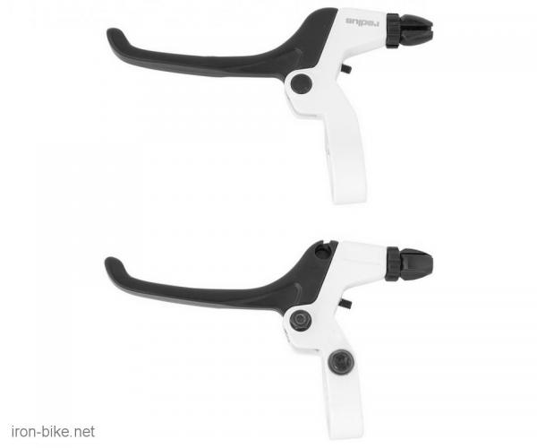 RUČICE KOČNICE V-BRAKE ALU REVO SHIFT CRNO BELE RADIUS - 3408011