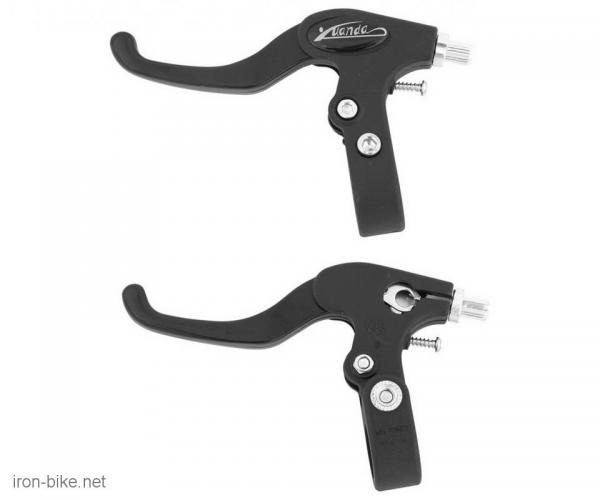 RUČICE KOČNICE ALU V-BRAKE 3 PRSTA CRNA SA ALU RUČICOM - 3408303