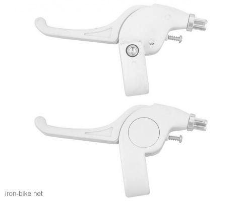 RUČICA KOČNICE PAR PVC BELA ZA DEČIJE BICIKLE - 3193252