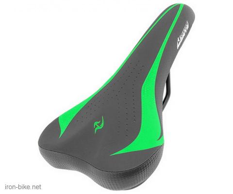 sedište mtb crno zeleno carbon high end 270x155mm - 3701050