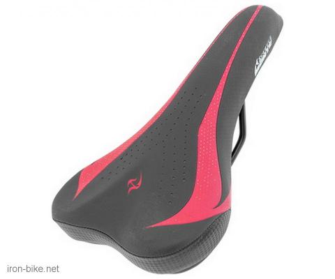 sedište mtb crno crveno carbon high end 270x155mm - 3701027