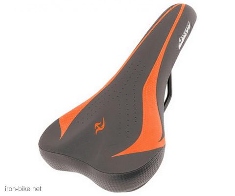 sedište mtb crno narandžasto carbon high end 270x155mm - 3701028