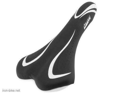 sedište mtb crno belo vortex saddle 280x140mm - 3701031