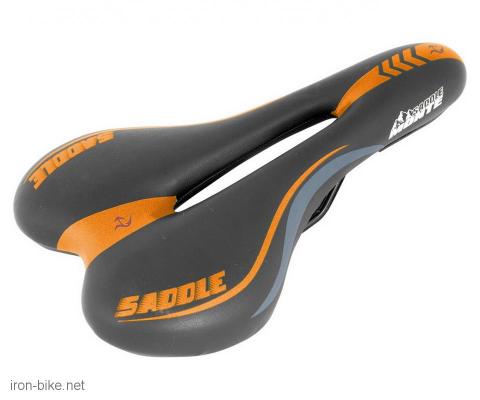 sedište mtb sa rupom atlanta crno oranž - 3701042