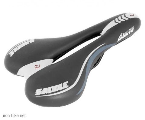 sedište mtb sa rupom atlanta crno belo - 3701045