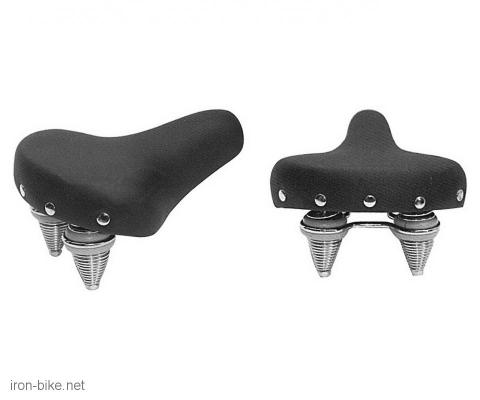 sedište crno retro comfort gel sa nitnama dupla opruga - 3701055