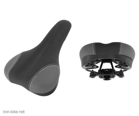 sedište mtb-city comfort sa oprugama crno sivo - 3701052