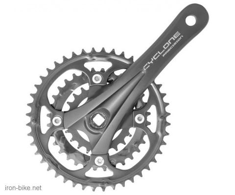 srednji pogon cyclone alu silver black 22/32/44, 170mm - 3600061