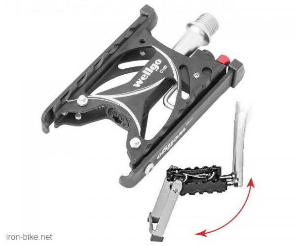 pedala-nogar wellgo patent alu crna sa cnc obradom c193 tw - 3800112