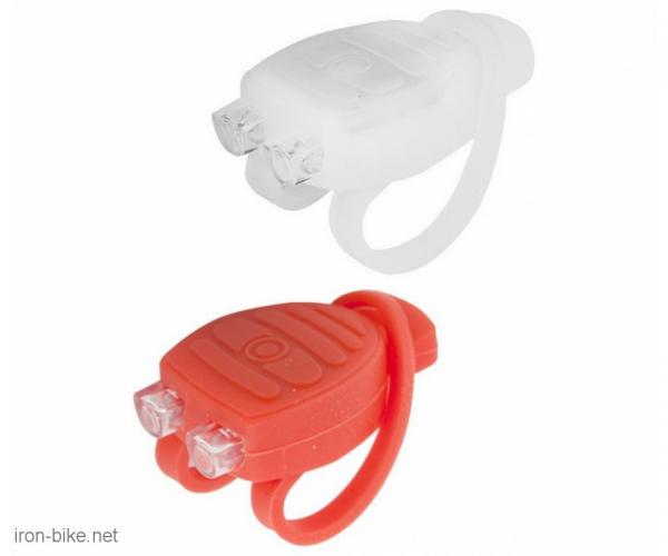 treptač mega silicone prednji + zadnji sa dve super svetle diode - 3501104