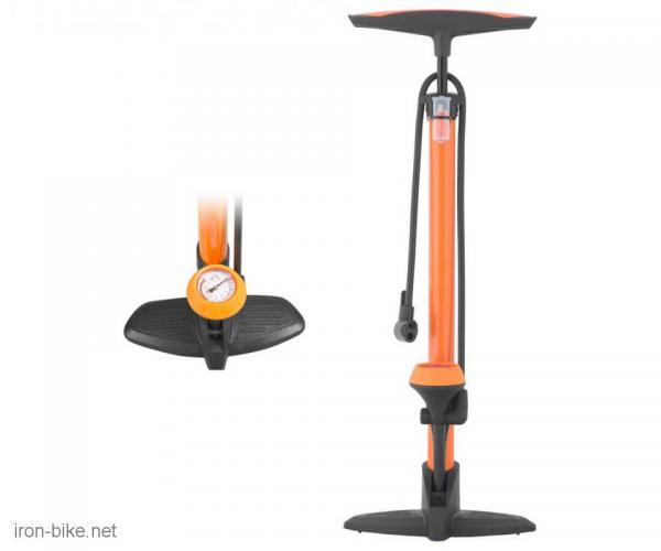 pumpa za bicikl motorna alu crvena sa manometrom av-dv-pv - 3811040