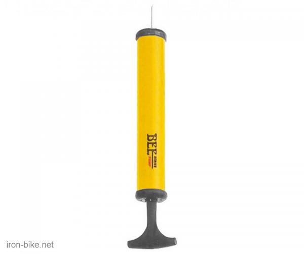 pumpa za bicikl i loptu pvc žuta 200mm - 3811047
