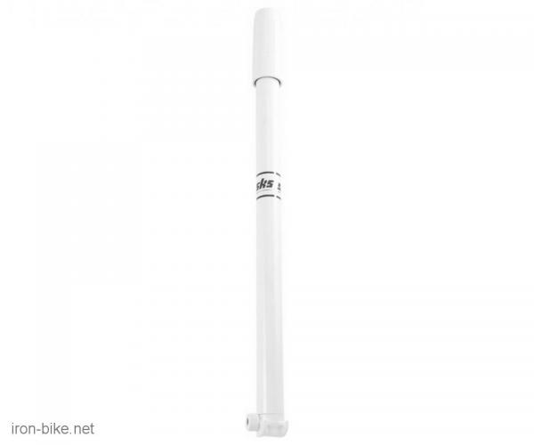 pumpa za bicikl pvc bela duža sks - 3870005