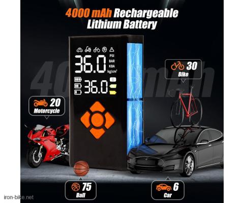 Мини пумпа за бицикл са батеријом од 4000 mAh – брз и снажан преносиви ваздушни компресор 