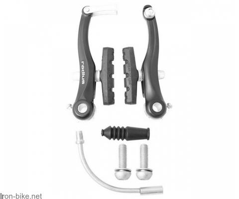 GARNITURA V-BRAKE ALU CRNA RADIUS, VISINA 103 mm, PAKNE 60mm - 3400013