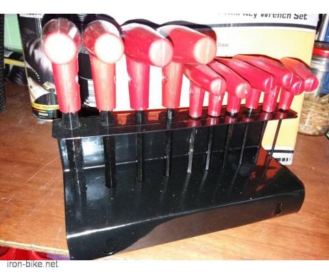 SET IMBUS KLJUČEVA 10 KOMADA T-TIP 2-10mm SA NOSAČEM - 3710112